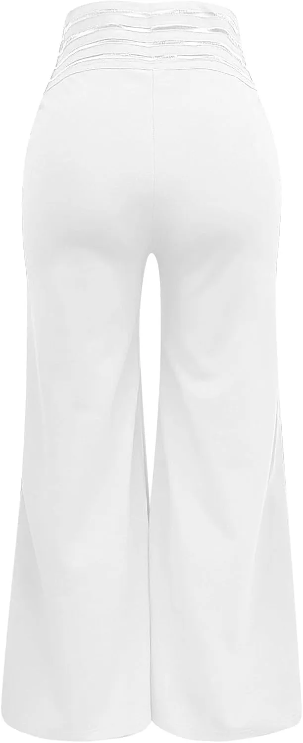 2023 Womens Bootcut Yoga Pants - Flare Leggings for Women High Waisted Crossover Workout Lounge Bell Bottom Dress Pants