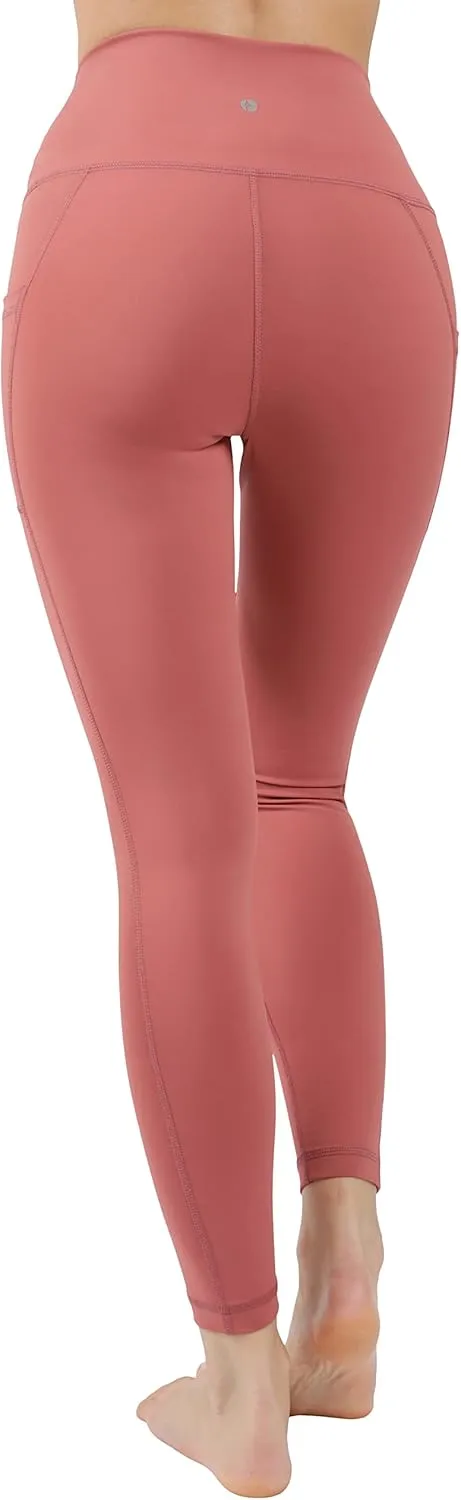 90 Degree By Reflex Squat Proof Elastic Free Super High Waisted Tummy Control Ankle Leggings with Pockets