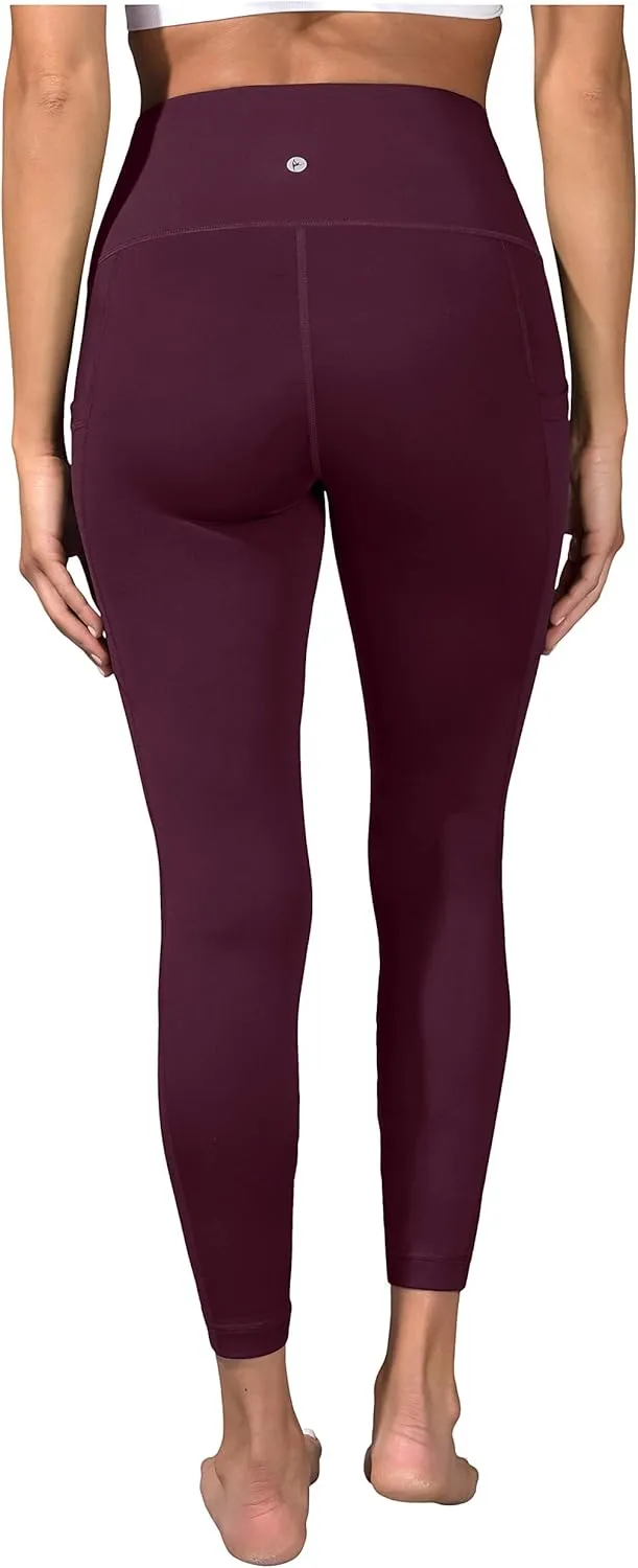 90 Degree By Reflex Squat Proof Elastic Free Super High Waisted Tummy Control Ankle Leggings with Pockets