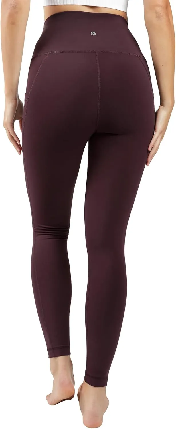90 Degree By Reflex Squat Proof Elastic Free Super High Waisted Tummy Control Ankle Leggings with Pockets