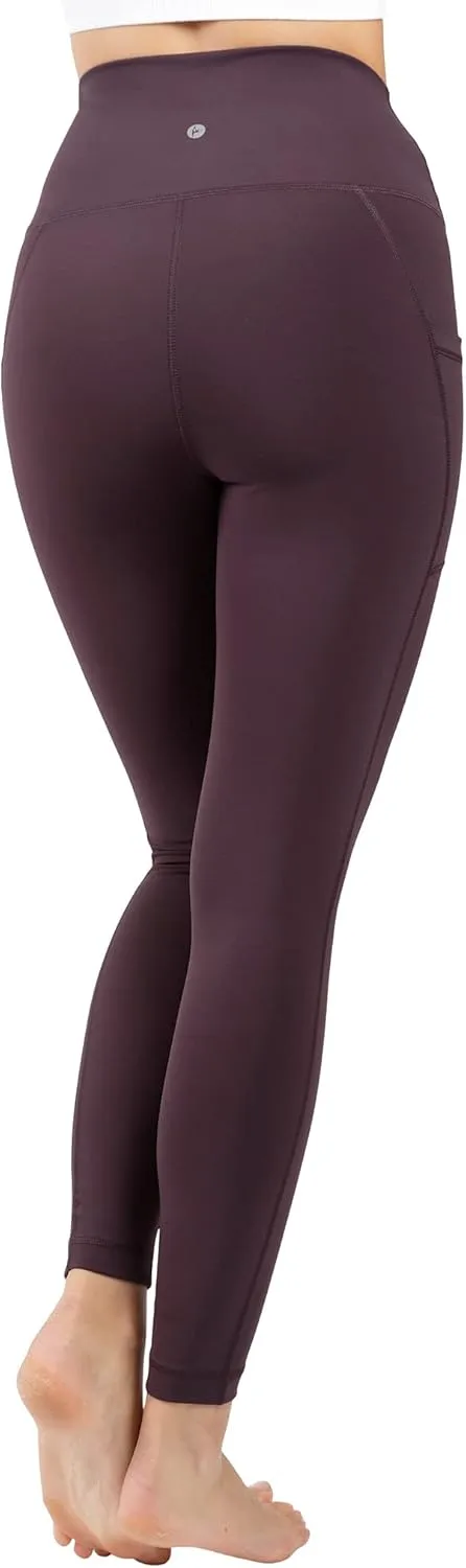90 Degree By Reflex Squat Proof Elastic Free Super High Waisted Tummy Control Ankle Leggings with Pockets