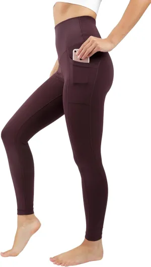 90 Degree By Reflex Squat Proof Elastic Free Super High Waisted Tummy Control Ankle Leggings with Pockets