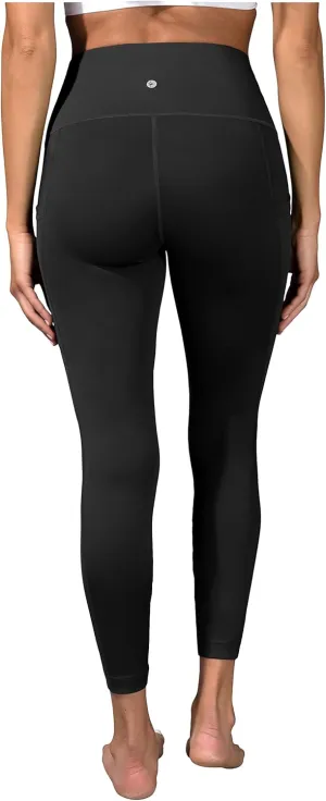 90 Degree By Reflex Squat Proof Elastic Free Super High Waisted Tummy Control Ankle Leggings with Pockets