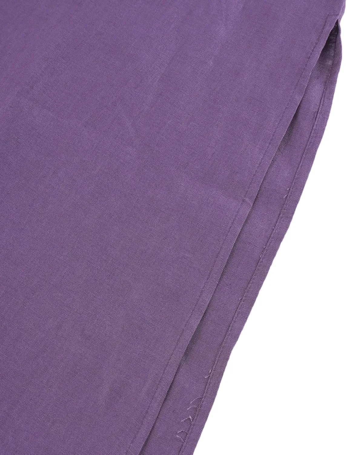 Amazhiyu Womens Pure Linen Summer V Neck Midi Spaghetti Strap Slip Dress with Pockets