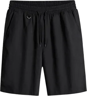 Athletic Shorts for Men Elastic Waistband Quick Dry Activewear Workout Gym Running Summer Casual Shorts with Pockets