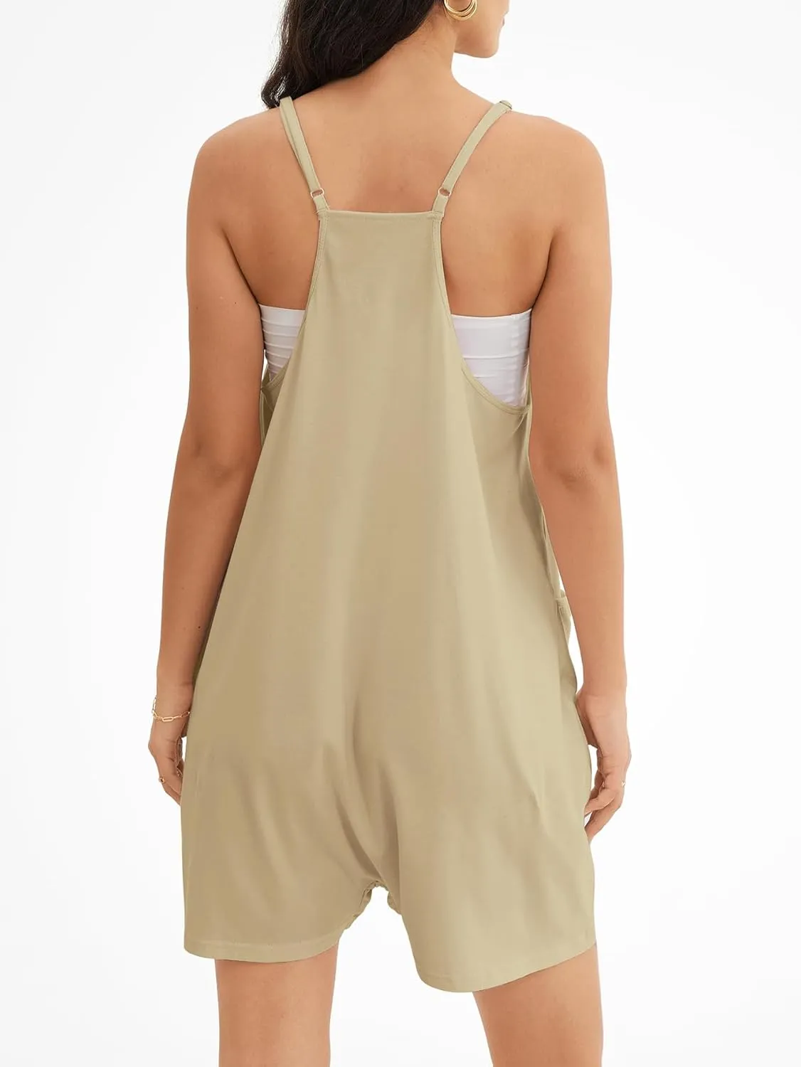 ATHMILE Rompers for Women Summer Casual Short Jumpsuits Overalls Clothes Outfits 2025 Jumpers Loose Fit Girls Maternity