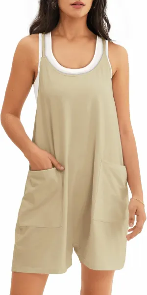 ATHMILE Rompers for Women Summer Casual Short Jumpsuits Overalls Clothes Outfits 2025 Jumpers Loose Fit Girls Maternity