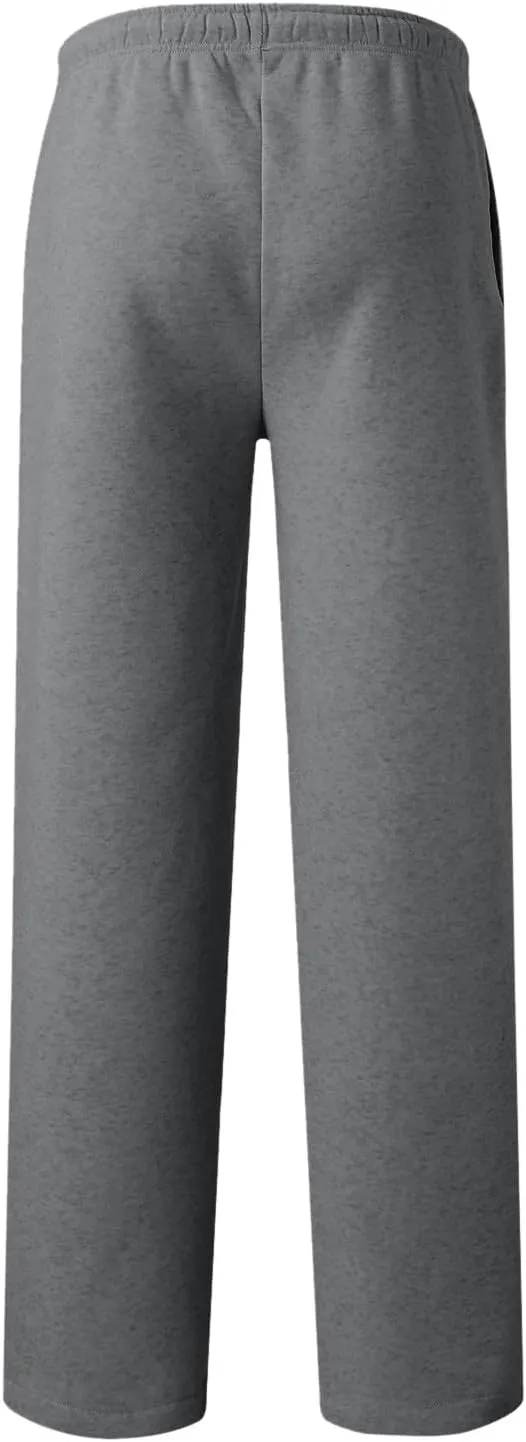 Baggy Casual Sweatpants for Women Wide Straight Leg Drawstring High Waist Pants Workout Jogger Trousers with Pockets