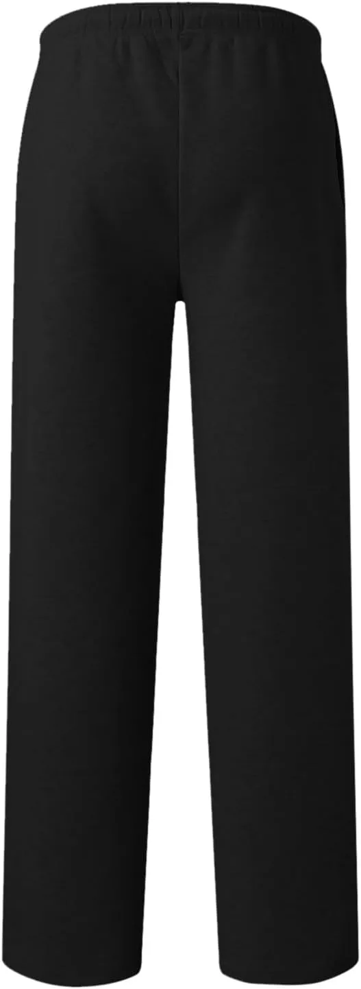 Baggy Casual Sweatpants for Women Wide Straight Leg Drawstring High Waist Pants Workout Jogger Trousers with Pockets
