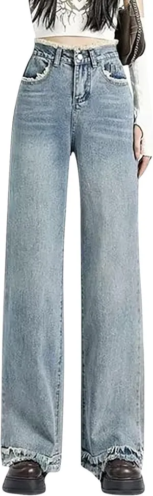 Baggy Jeans Vintage Cowboy Harajuku Wide Leg Trashy Grunge Y2k Hip Hop Loose Fit Streetwear Cargo Pants Sweatpants