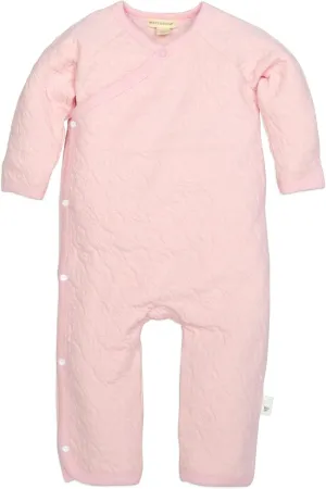 Burt's Bees Baby baby-girls Jumpsuit, 100% Organic Cotton One-piece Long Sleeve Quilted Outfit Coverall