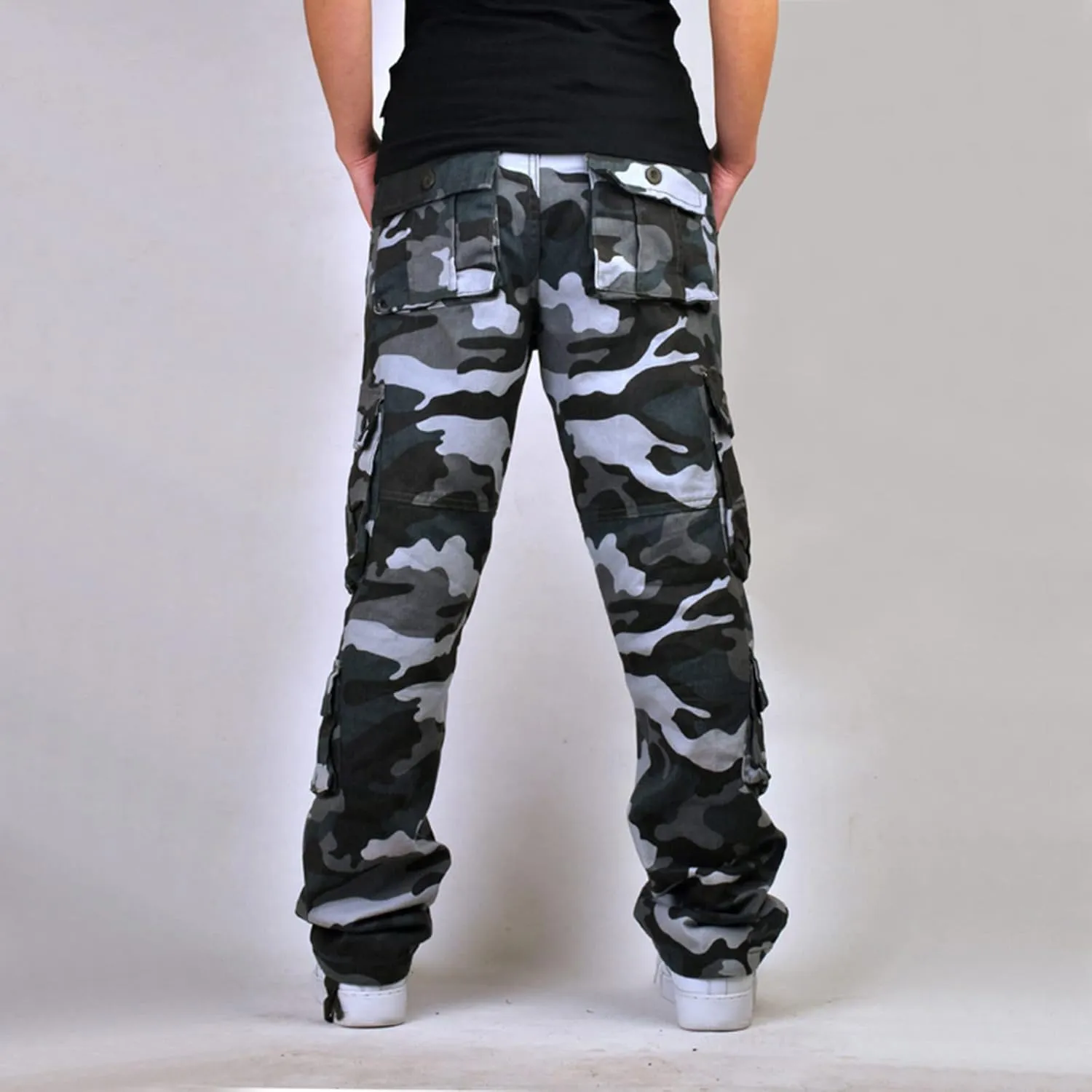 Cargo Pants for Men Casual Lightweight Work Pants Relaxed Fit Tactical Pant Jogger Classic Fit Multi Pockets Pants