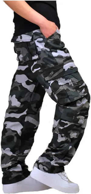 Cargo Pants for Men Casual Lightweight Work Pants Relaxed Fit Tactical Pant Jogger Classic Fit Multi Pockets Pants