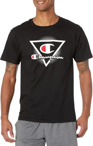 Champion Men's Classic T Shirt, Triangle Graphic