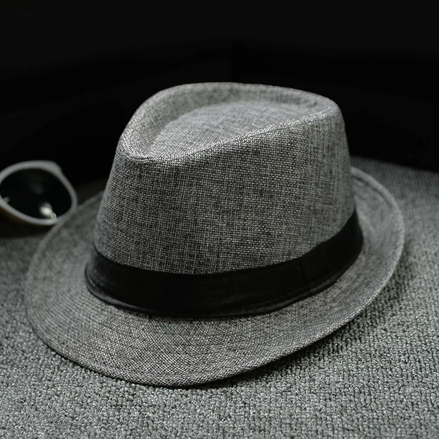 Classic Fedoras Hats Short Brim Panama Jazz Hat Cap for Men Women Costume Accessories Unisex Classic Fedora Hat