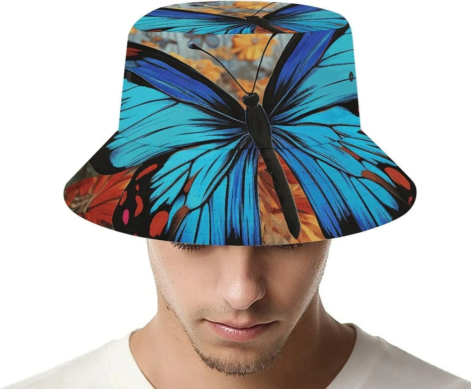 Corgi Dog Bucket Hats Sun Hats for Women Beach Hat for Men Outdoor Casual Sun Hat