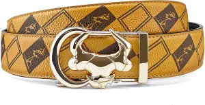 Cowboy Belt for Men Leather Ratchet Dress Belts for Men Adjustable Belt