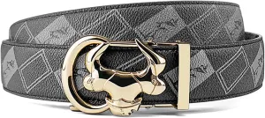 Cowboy Belt for Men Leather Ratchet Dress Belts for Men Adjustable Belt
