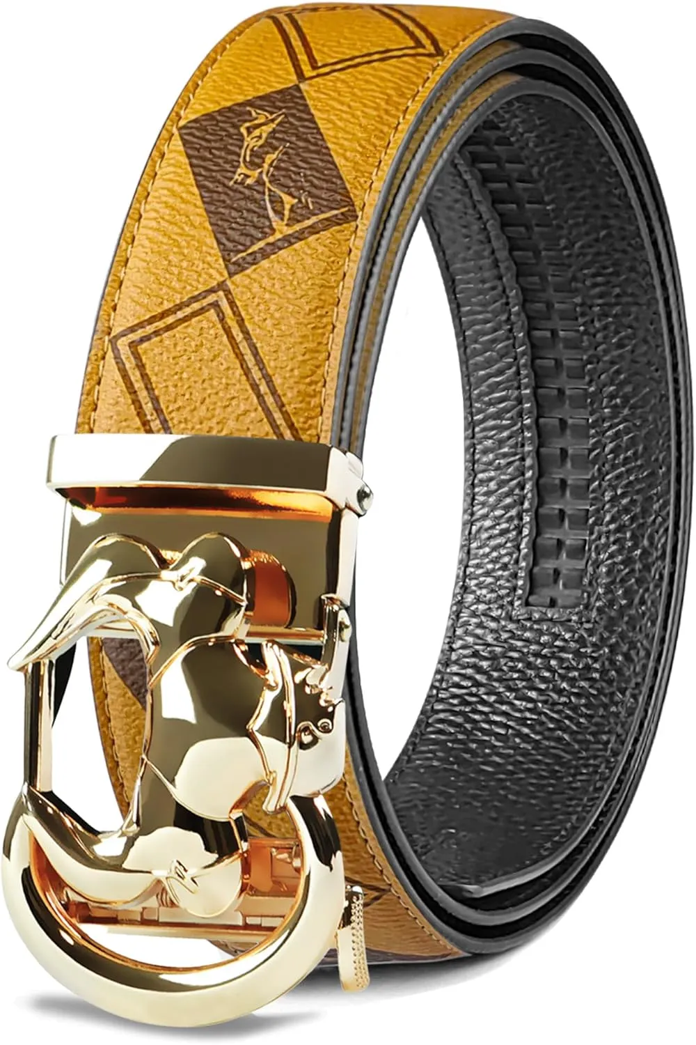 Cowboy Belt for Men Leather Ratchet Dress Belts for Men Adjustable Belt