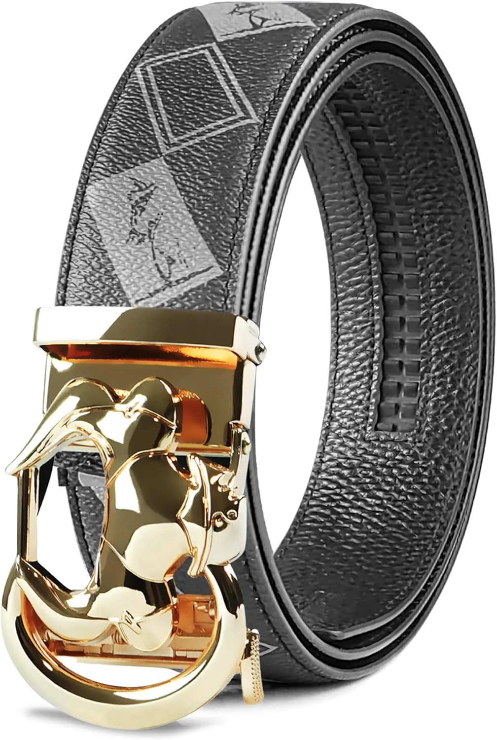 Cowboy Belt for Men Leather Ratchet Dress Belts for Men Adjustable Belt