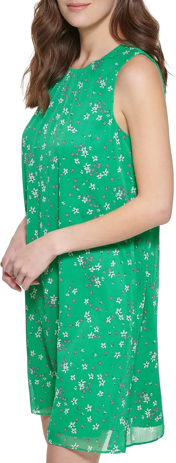 DKNY womens Floral A-line Dress