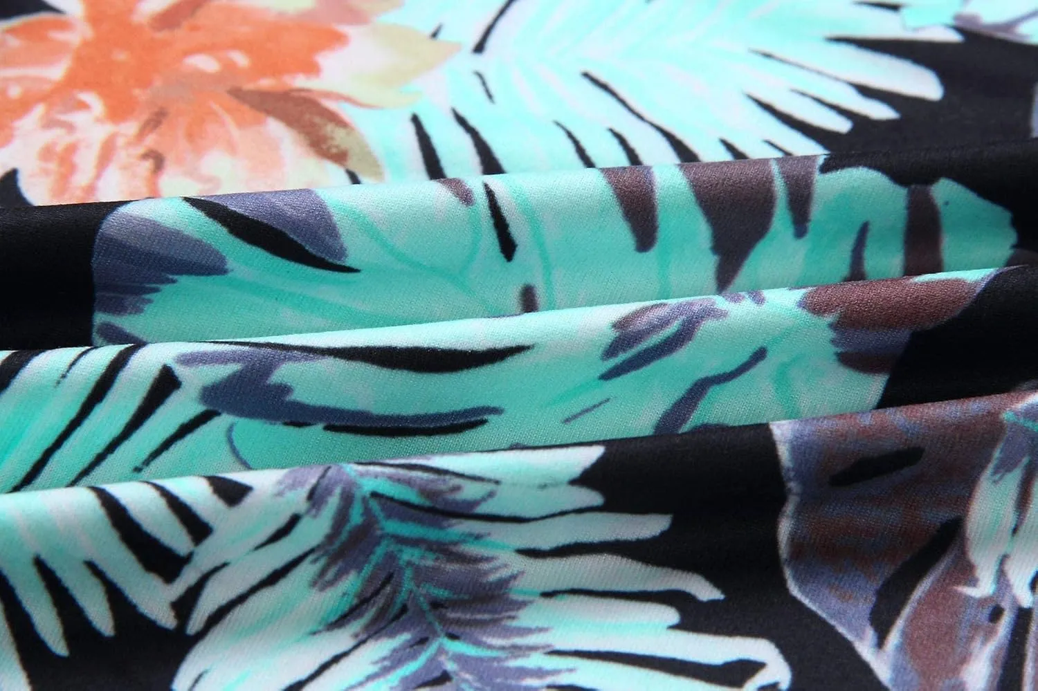 ECOWISH Wide Leg Pants for Women Summer 2025 Palazzo Tropical Floral Casual High Waist Flared Trousers with Pockets