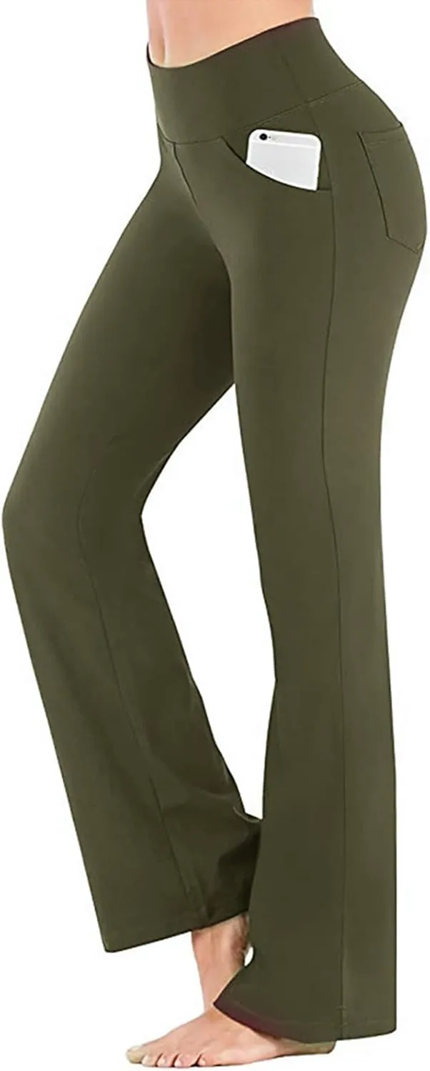 Flare Leggings Yoga Pants for Women Full Length Sports Active Pants Soft Leggings for Women Buttery Soft Leggings