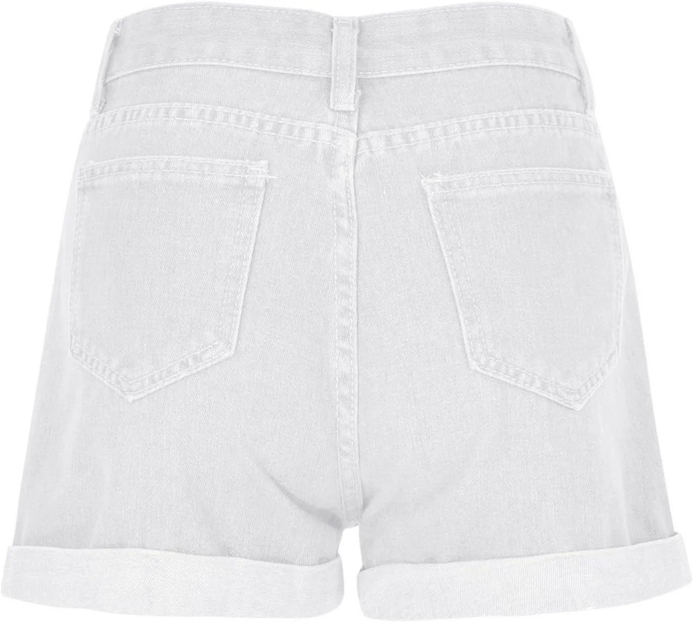 FZVYD Women Jean Shorts High Waisted 2025 Summer Trendy Flat Pockets Cutoff Stretchy Casual Wide Leg Heart Print Denim Short