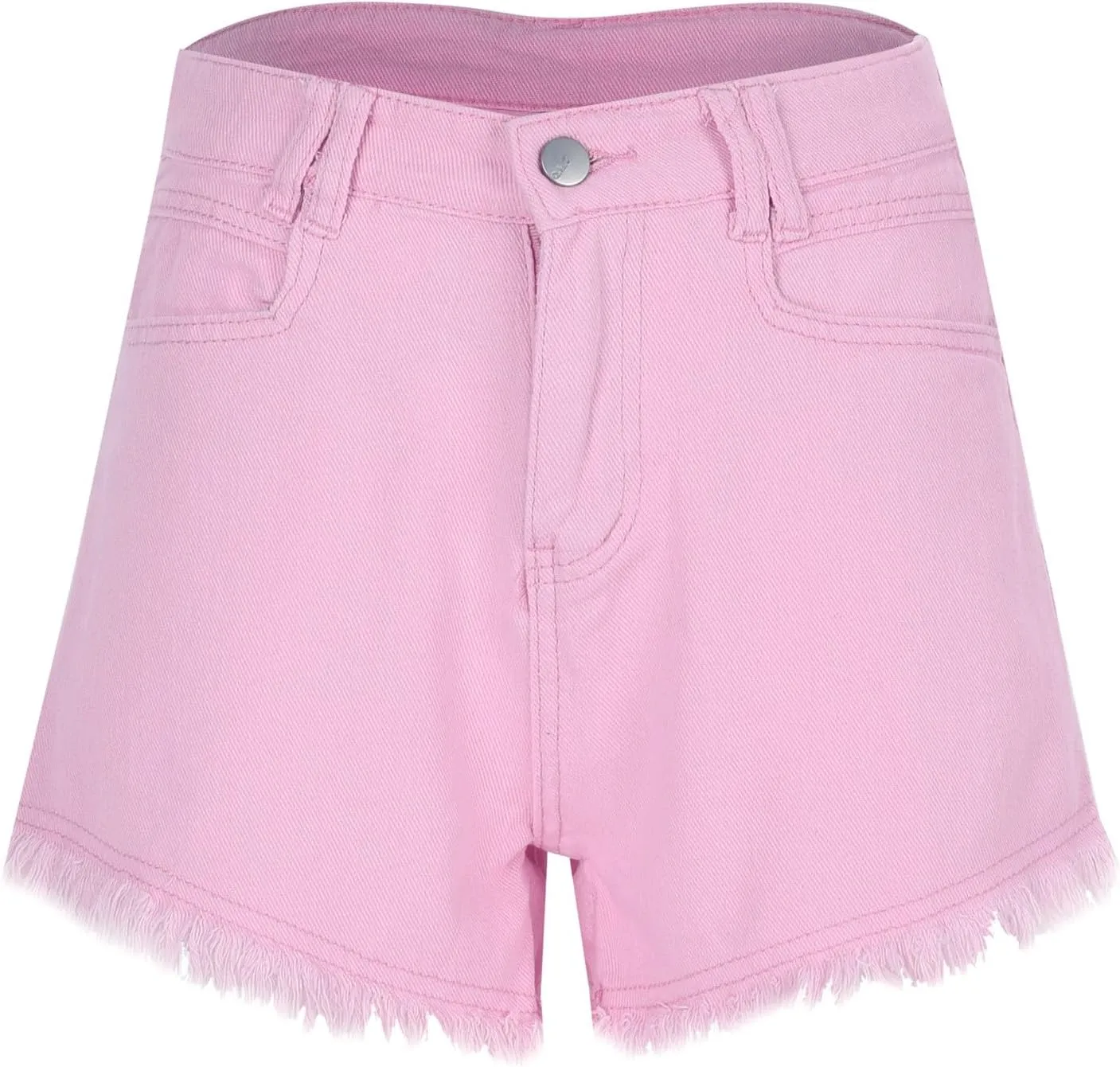 FZVYD Women Jean Shorts High Waisted 2025 Summer Trendy Flat Pockets Cutoff Stretchy Casual Wide Leg Heart Print Denim Short