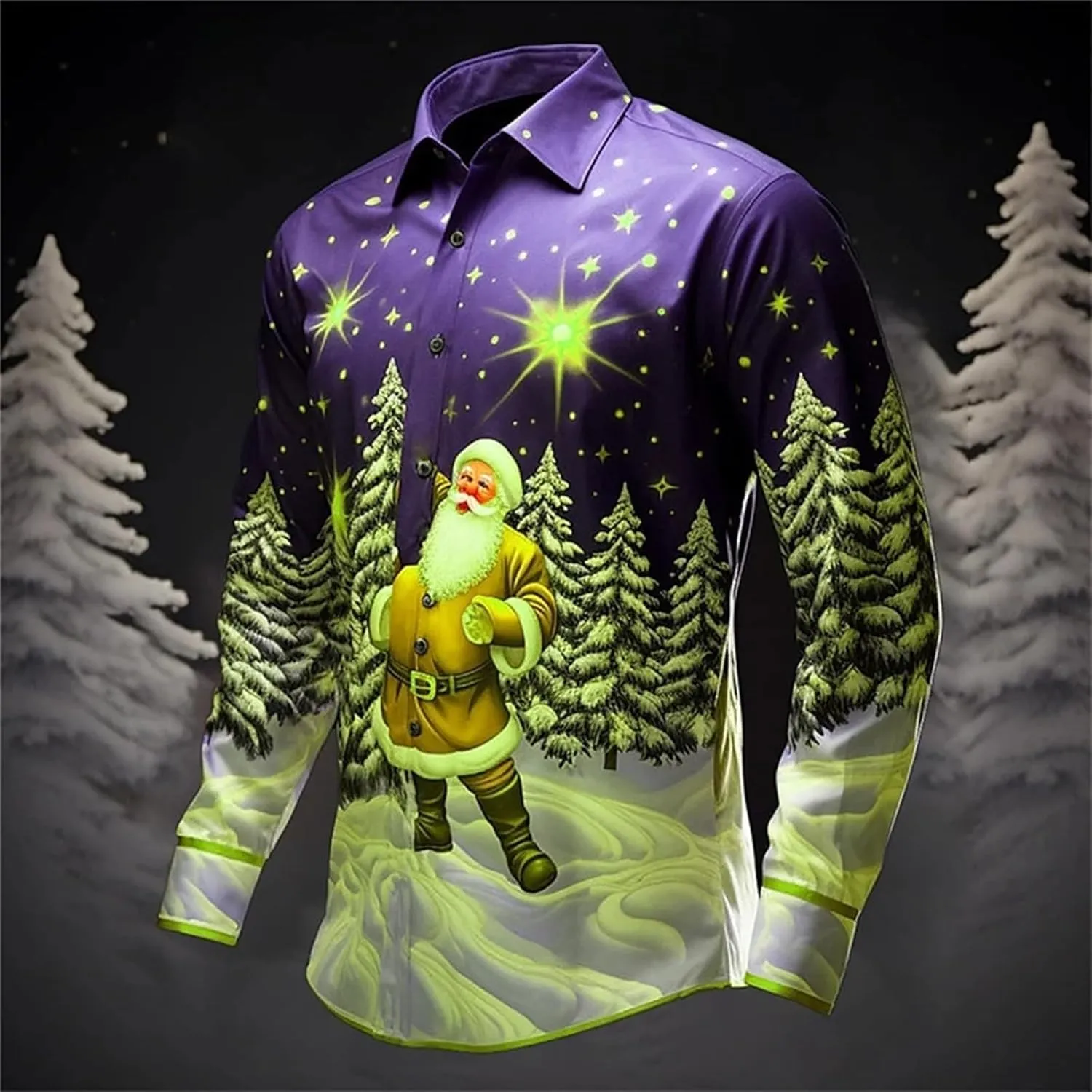 Hawaiian Shirt for Men Big and Tall Long Sleeve Big and Tall Floral Shirt Button Down Shirt Winter Fashion 2024 Tops