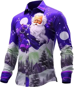 Hawaiian Shirt for Men Big and Tall Long Sleeve Big and Tall Floral Shirt Button Down Shirt Winter Fashion 2024 Tops