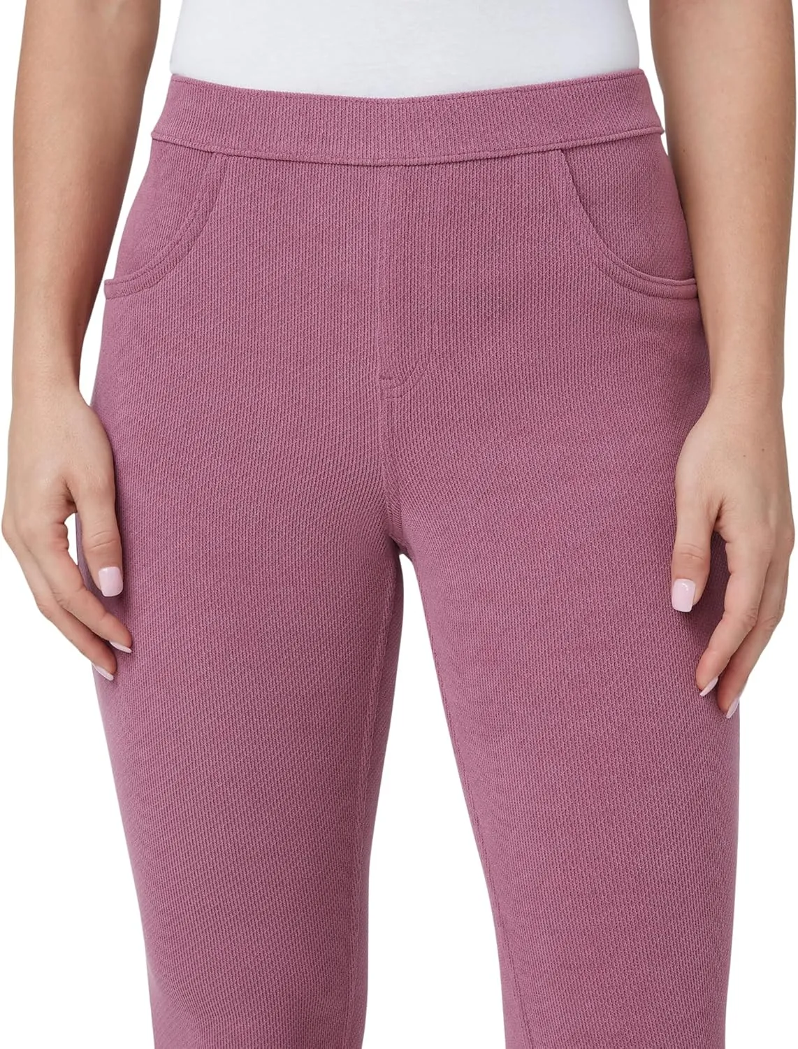 HUE Women's Soft Twill Jean Style Leggings