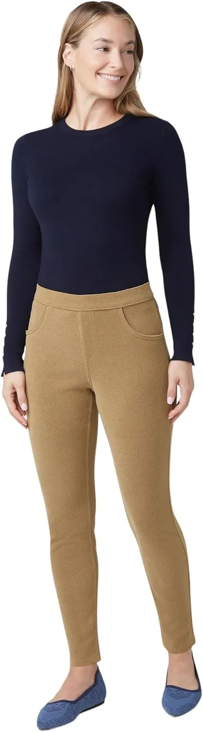 HUE Women's Soft Twill Jean Style Leggings