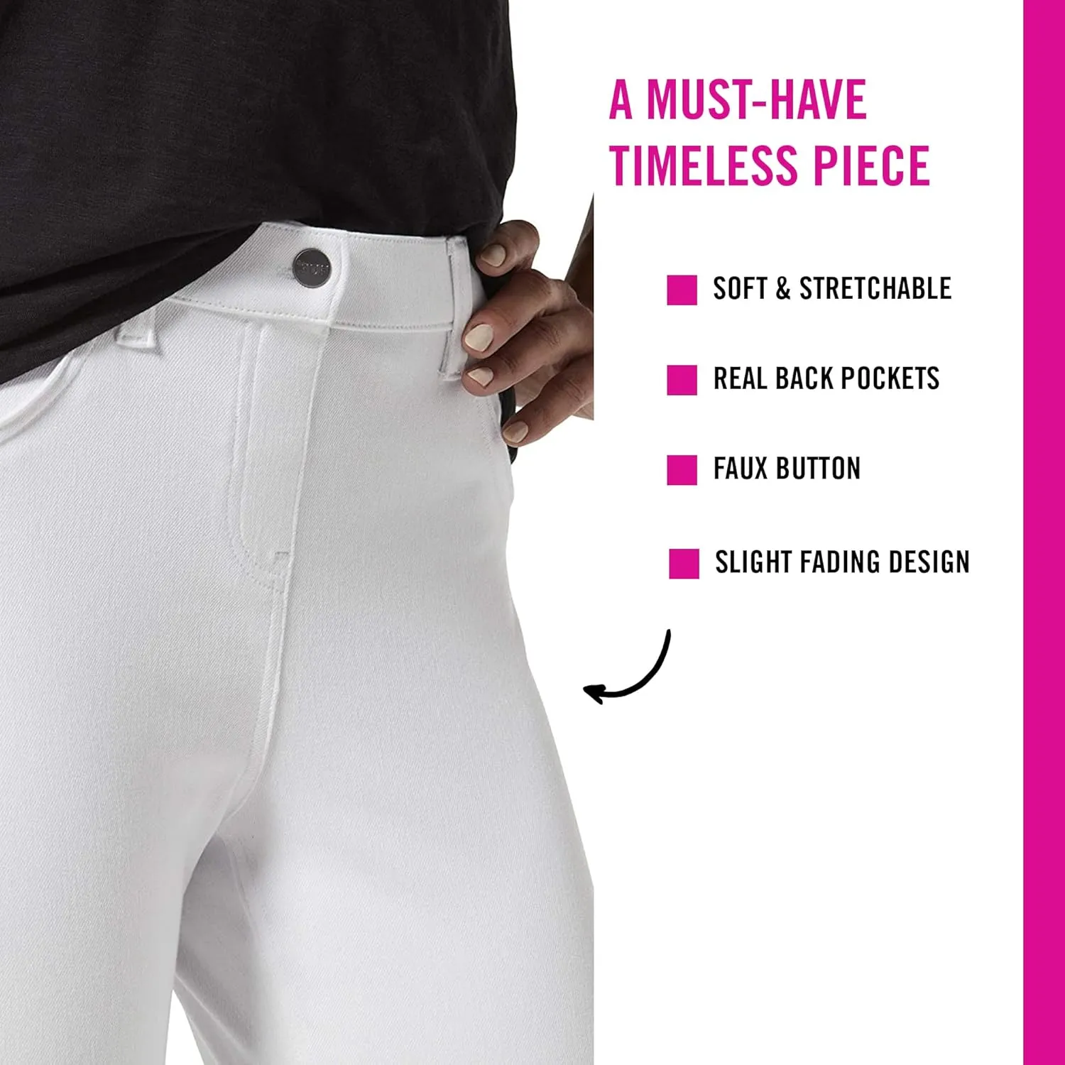 HUE Women's Ultra Soft High Waist Denim Leggings