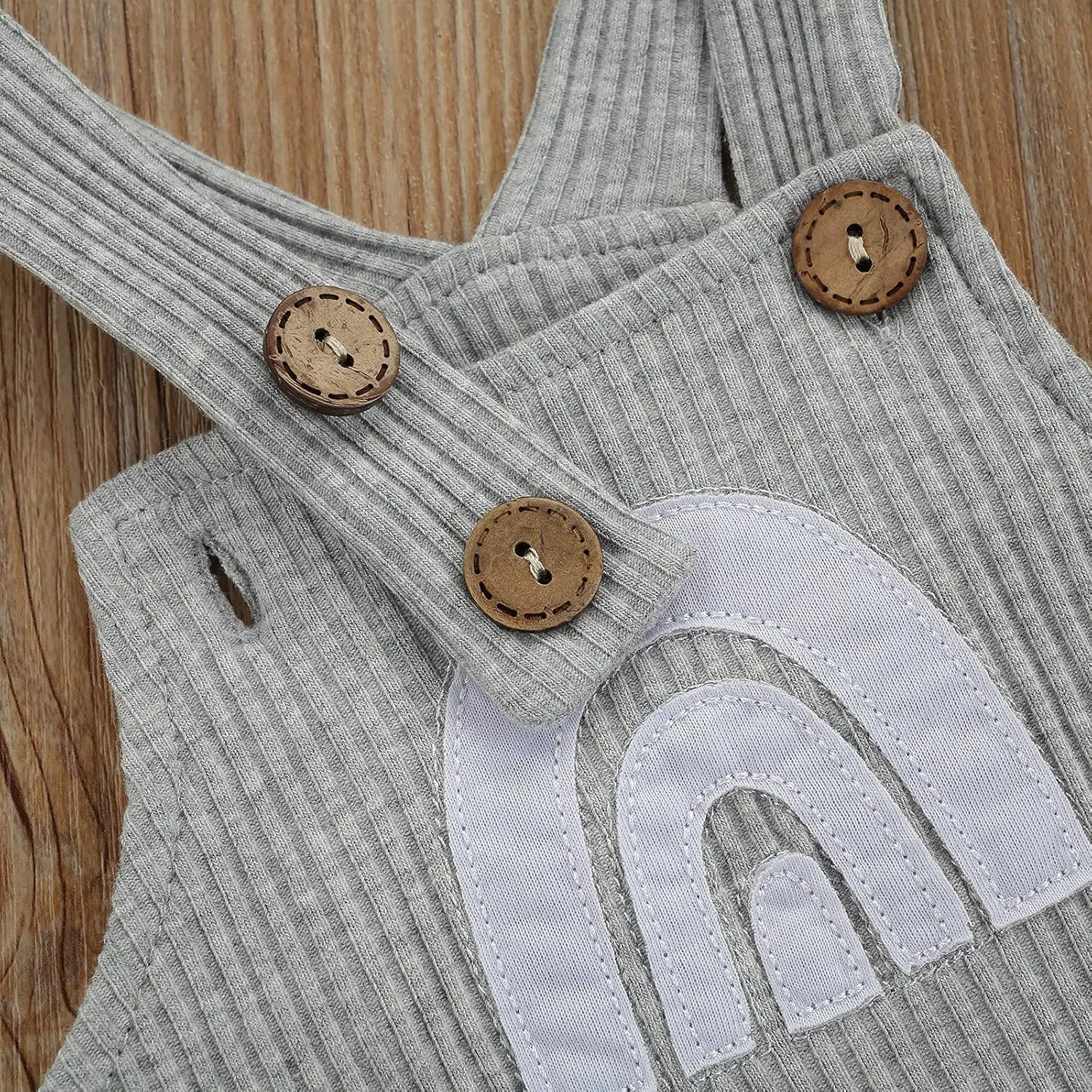 Infant Newborn Baby Girl Boy Rainbow Suspender Jumpsuit Shorts One Piece Romper Outfits Unisex Overall Clothes