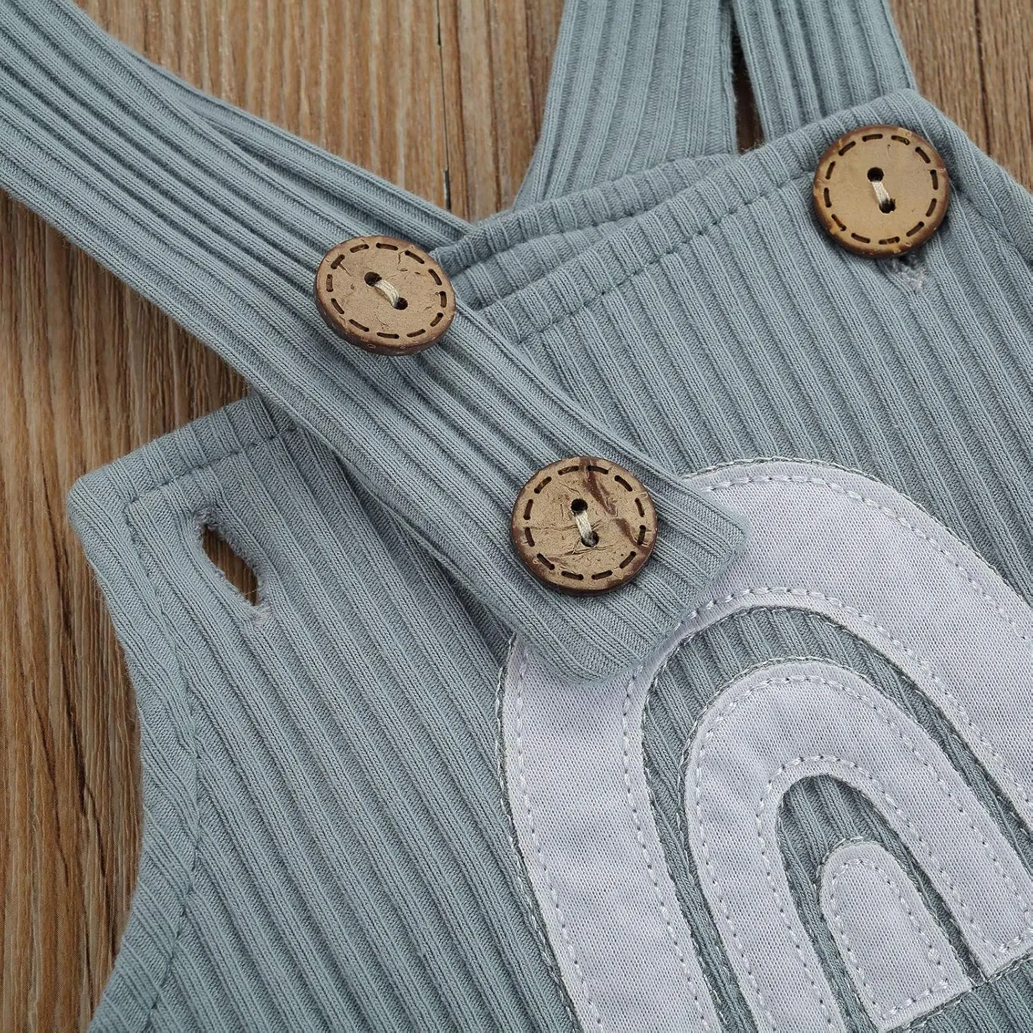 Infant Newborn Baby Girl Boy Rainbow Suspender Jumpsuit Shorts One Piece Romper Outfits Unisex Overall Clothes
