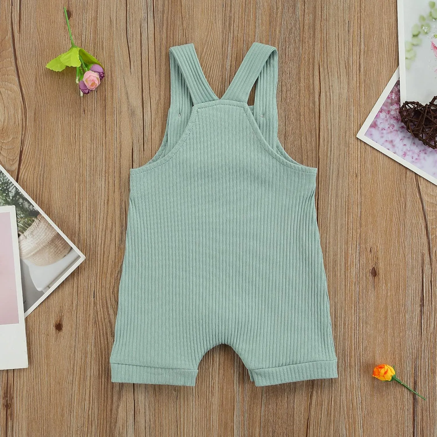 Infant Newborn Baby Girl Boy Rainbow Suspender Jumpsuit Shorts One Piece Romper Outfits Unisex Overall Clothes