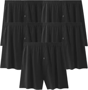 JEsilunmaMY Mens Loose Breathable Pajama Shorts Plus Size Sleep Lounge Underwear Soft Comfort Cotton Stretch Boxer Shorts