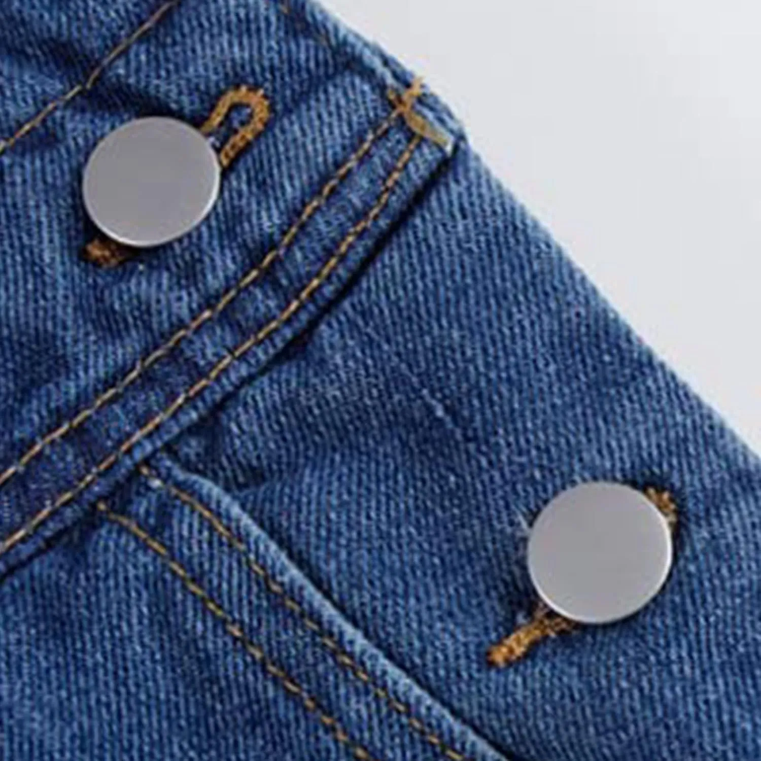 Jumpsuits for Women Denim Overalls Baggy Vintage Floral Bib Pants Wide Leg Harem Pants Jeans Button Romper with Pocket
