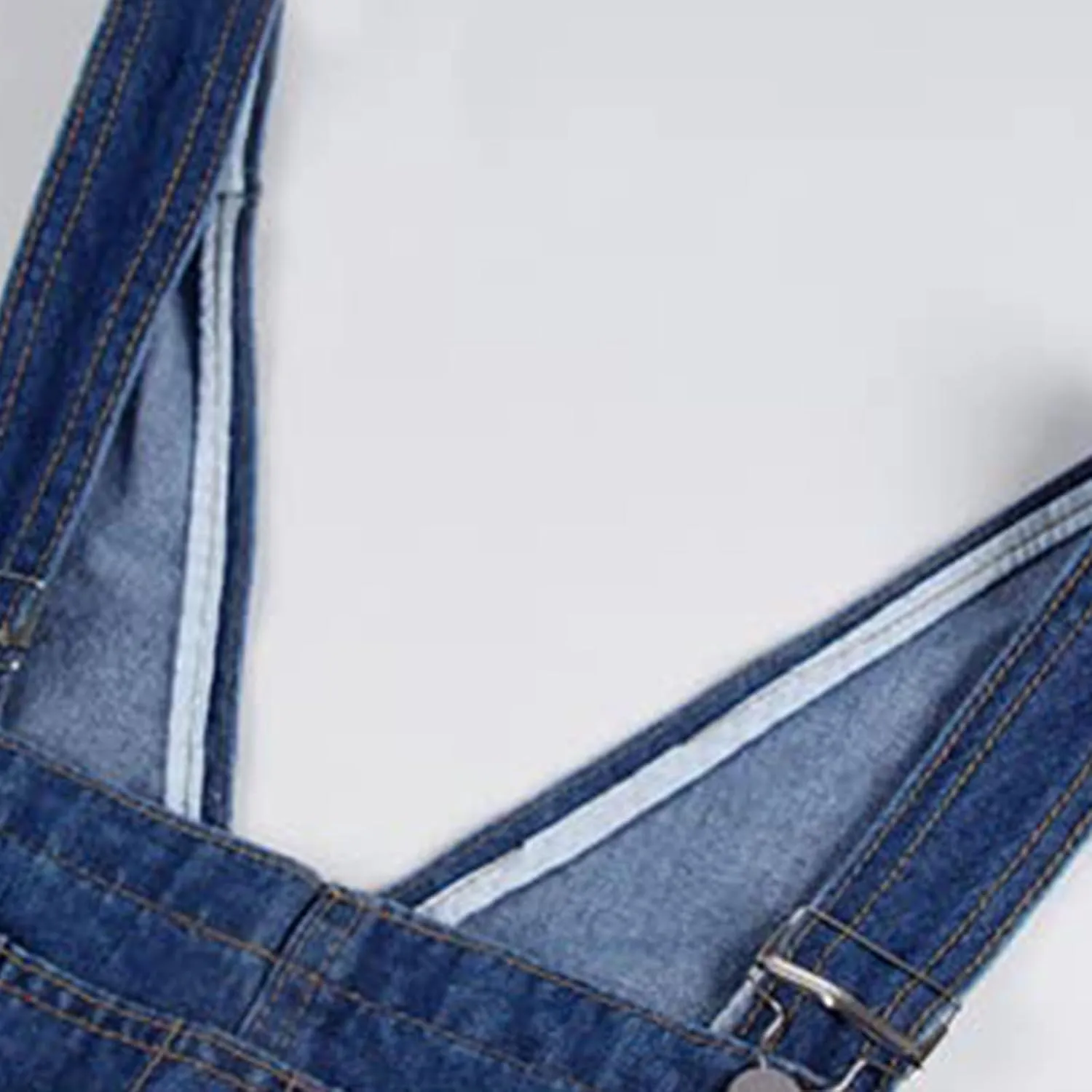 Jumpsuits for Women Denim Overalls Baggy Vintage Floral Bib Pants Wide Leg Harem Pants Jeans Button Romper with Pocket