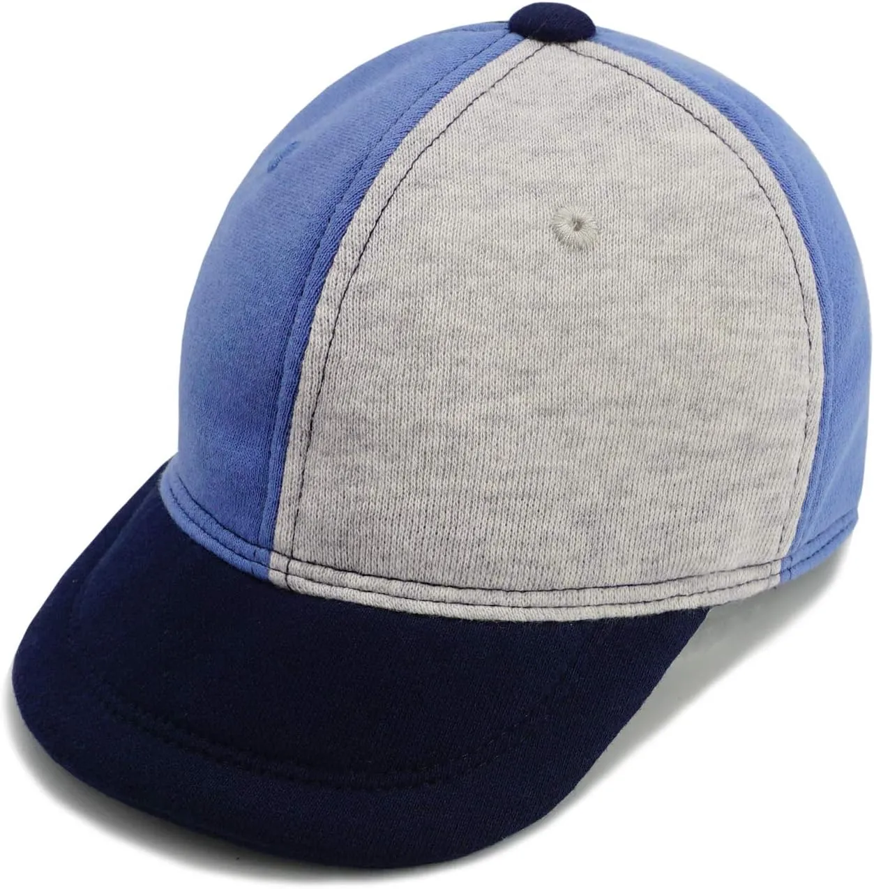 Keepersheep Baby Baseball Cap Infant Sun Hat, Cotton Knit with Soft Brim, Adjustable Soft Newborn Toddler Cap