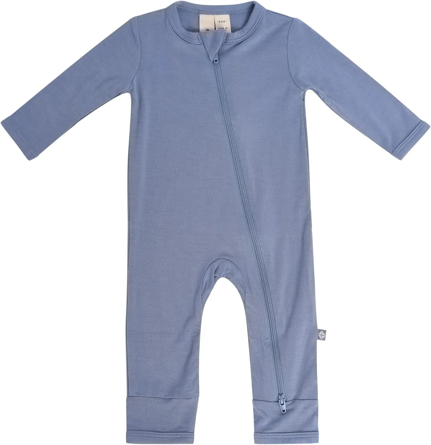 KYTE BABY Unisex Rayon Made From Bamboo Zippered Rompers 0-24 Months