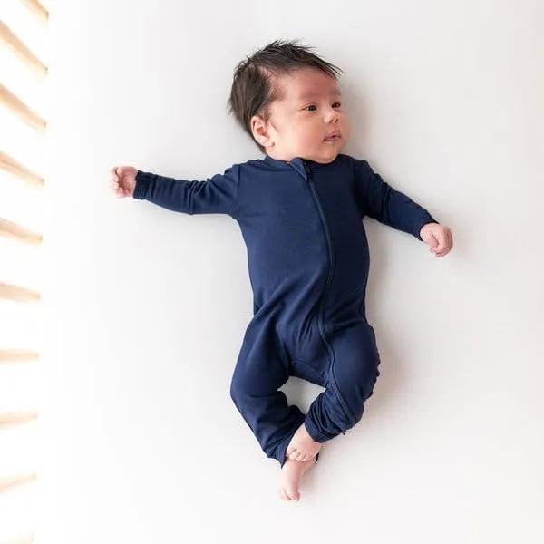 KYTE BABY Unisex Rayon Made From Bamboo Zippered Rompers 0-24 Months