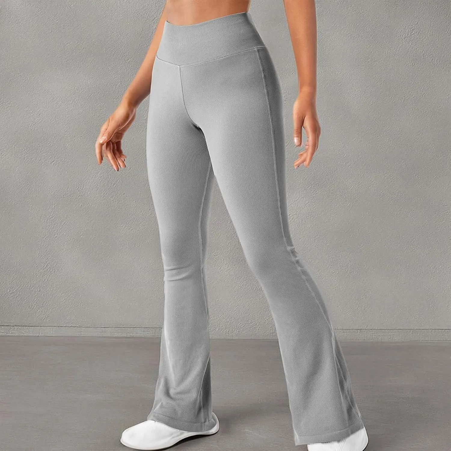LAWOR Women's Bootcut Yoga Pants High Waist Stretch Flare Leg Leggings Tummy Control Bootleg Workout Pants Active Pants