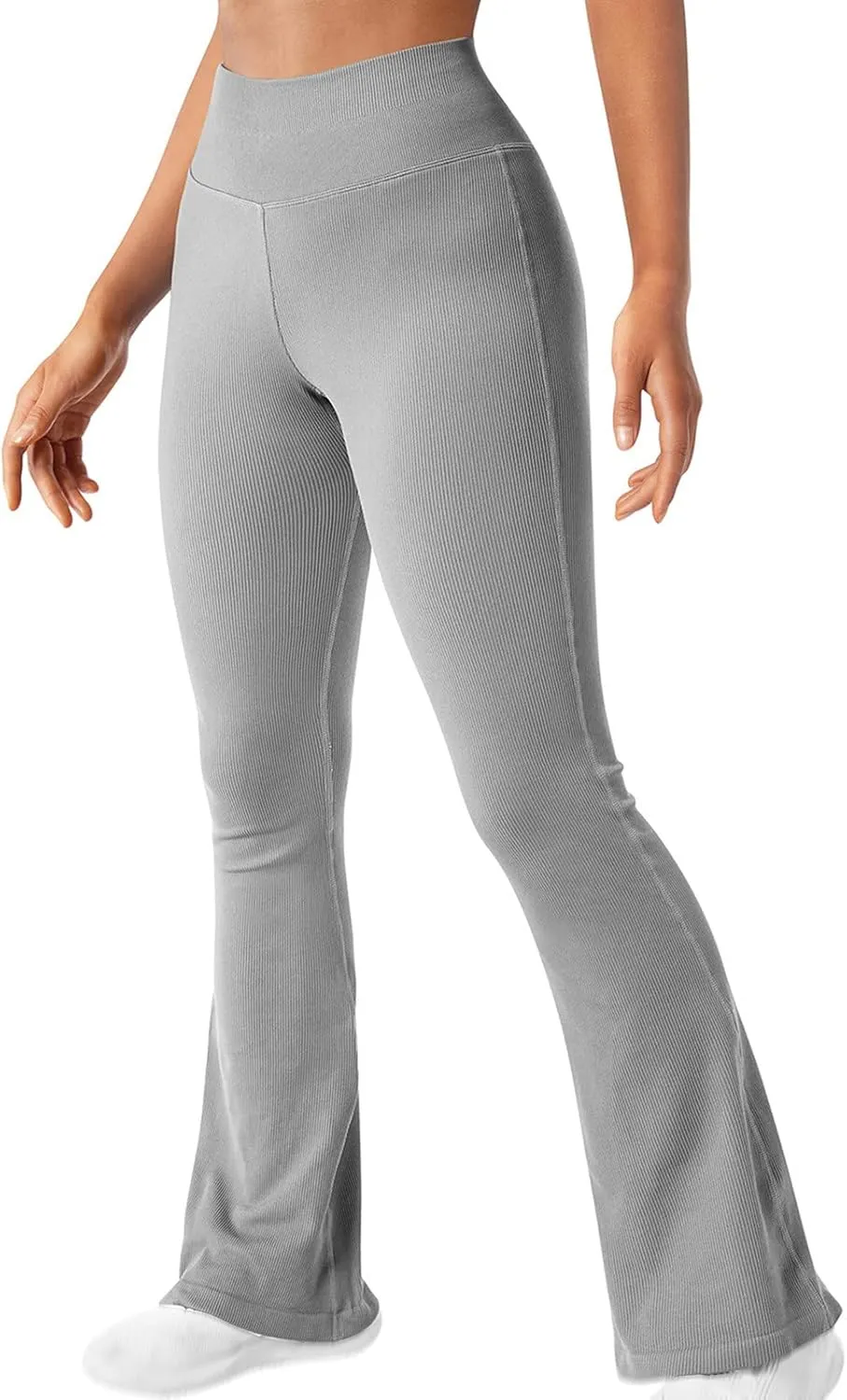 LAWOR Women's Bootcut Yoga Pants High Waist Stretch Flare Leg Leggings Tummy Control Bootleg Workout Pants Active Pants