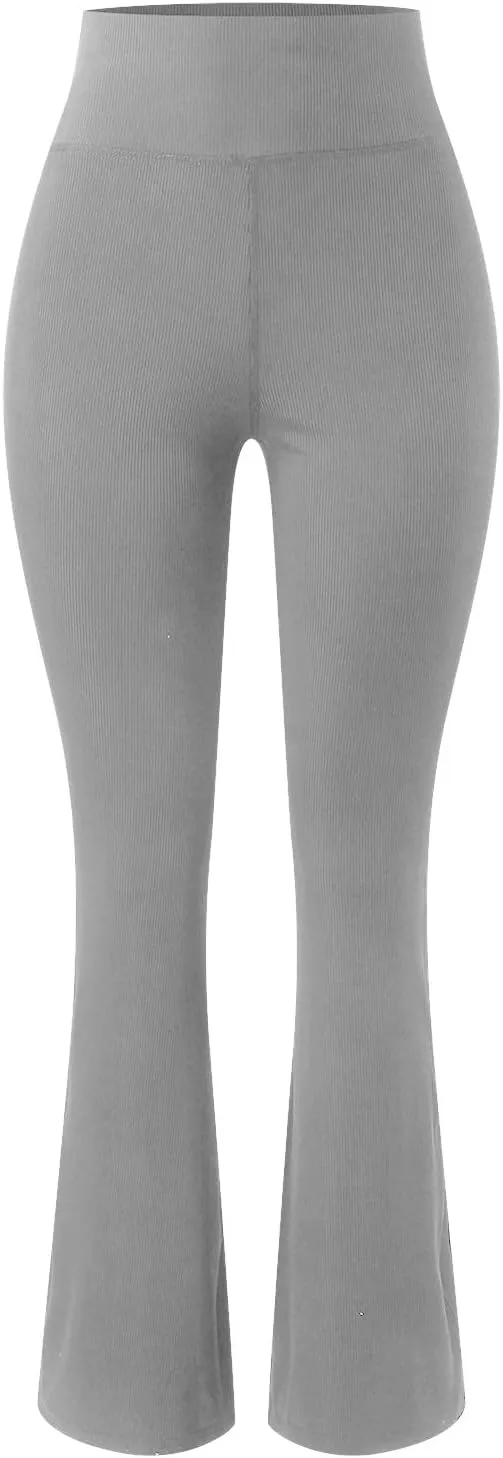 LAWOR Women's Bootcut Yoga Pants High Waist Stretch Flare Leg Leggings Tummy Control Bootleg Workout Pants Active Pants