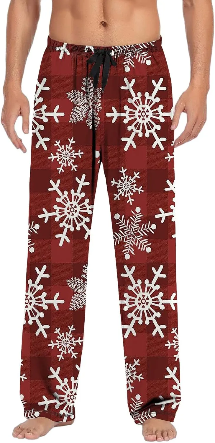 LCMTWX Mens Pajama Pants Pants Pajama Pants with Drawstring and Pockets Pajamas for Men Mens Sweatpants Men's Athletic