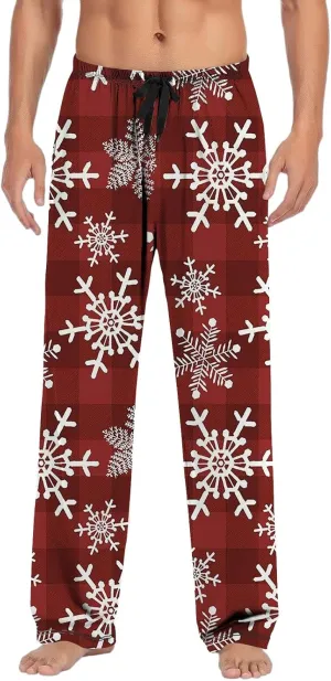 LCMTWX Mens Pajama Pants Pants Pajama Pants with Drawstring and Pockets Pajamas for Men Mens Sweatpants Men's Athletic