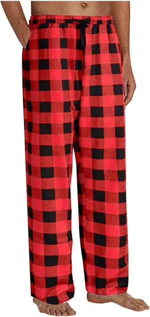 LCMTWX Mens Pajama Pants Pants Pajama Pants with Drawstring and Pockets Pajamas for Men Mens Sweatpants Men's Athletic