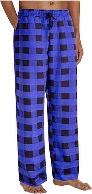 LCMTWX Mens Pajama Pants Pants Pajama Pants with Drawstring and Pockets Pajamas for Men Mens Sweatpants Men's Athletic
